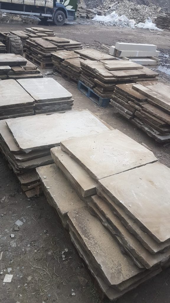 Distressed paving flags Yorkstone Paving Supplies